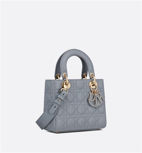 lady dior my abcdior bag cloud blue cannage lambskin|DIOR.